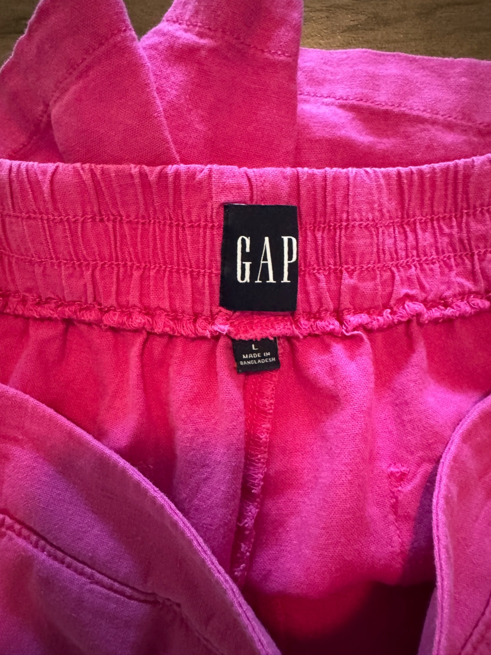 GAP pull-on shorts | hot pink | size large - Picture 3 of 5